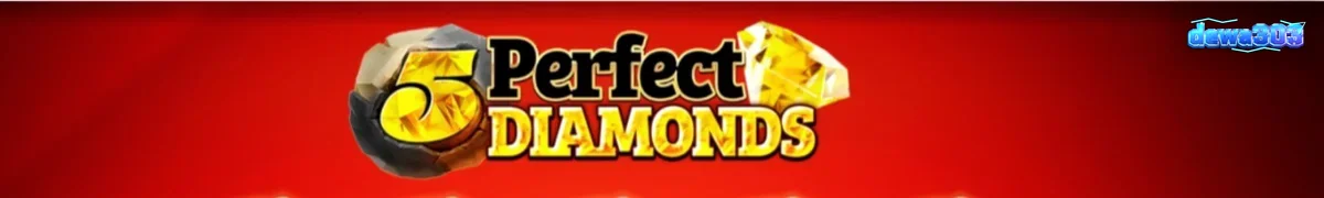 Tampilan visual slot 5 Perfect Diamonds dengan simbol klasik dan berlian